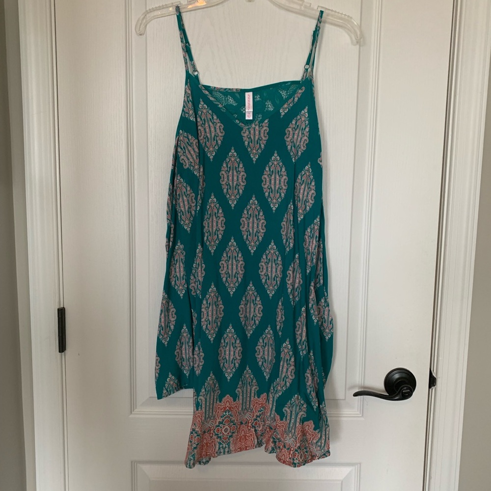 Cold shoulder swing dress